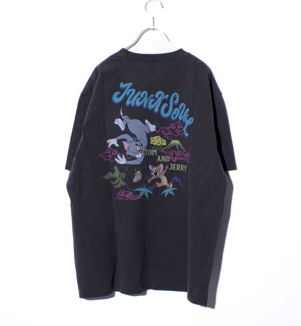 GLOSTER「【JUNKSOUL/ジャンクソウル】TOM&JERRY ベト風JAPAN プリントTシャツ」|Tシャツ・カットソー|ブラック