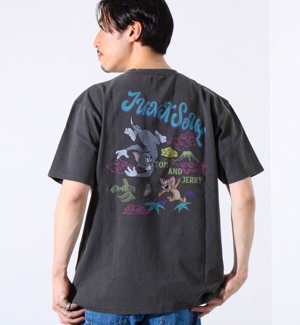 GLOSTER「【JUNKSOUL/ジャンクソウル】TOM&JERRY ベト風JAPAN プリントTシャツ」|Tシャツ・カットソー|