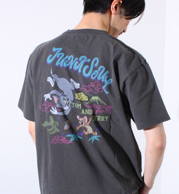 GLOSTER「【JUNKSOUL/ジャンクソウル】TOM&JERRY ベト風JAPAN プリントTシャツ」|Tシャツ・カットソー|