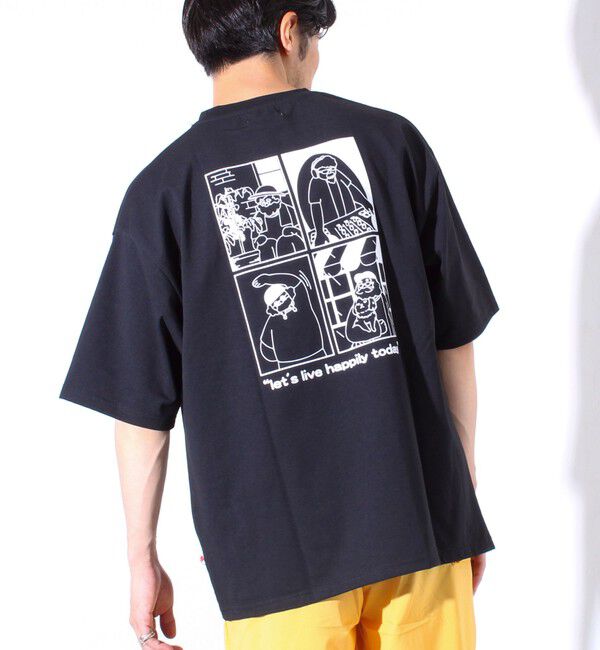 FREDY MAC「【FREDYMAC/フレディマック】度詰め天竺 オジサン刺繍&コミックTシャツ」|Tシャツ・カットソー|