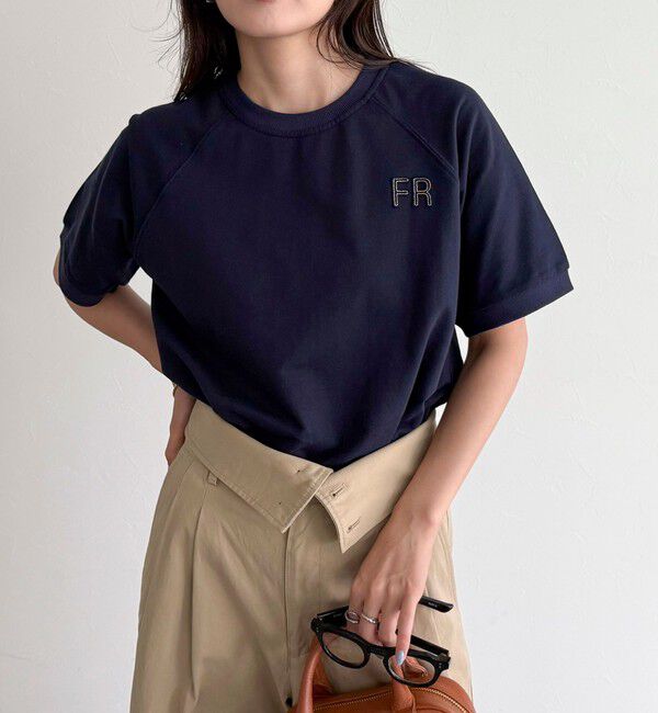 fredy emue「FRミニ裏毛半袖プルオーバー」|Tシャツ・カットソー|ネイビー