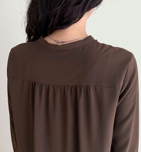 fredy emue「前フリルジョーゼットブラウス」|シャツ・ブラウス|