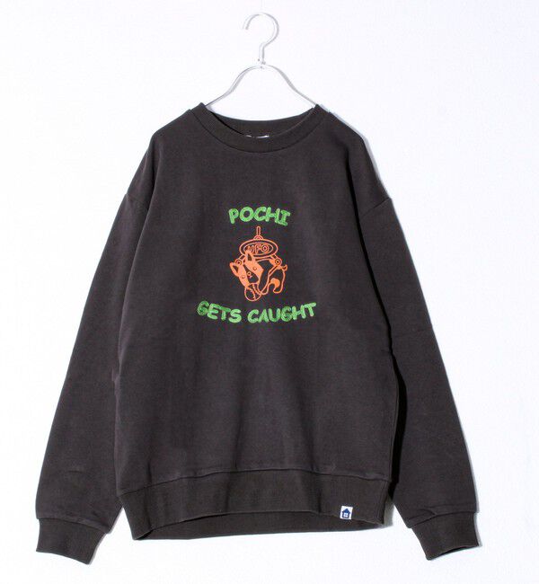 FREDY MAC「【FREDYMAC】POCHI GETS CAUGHT 裏毛スウェット」|スウェット・ジャージ|チャコールグレー