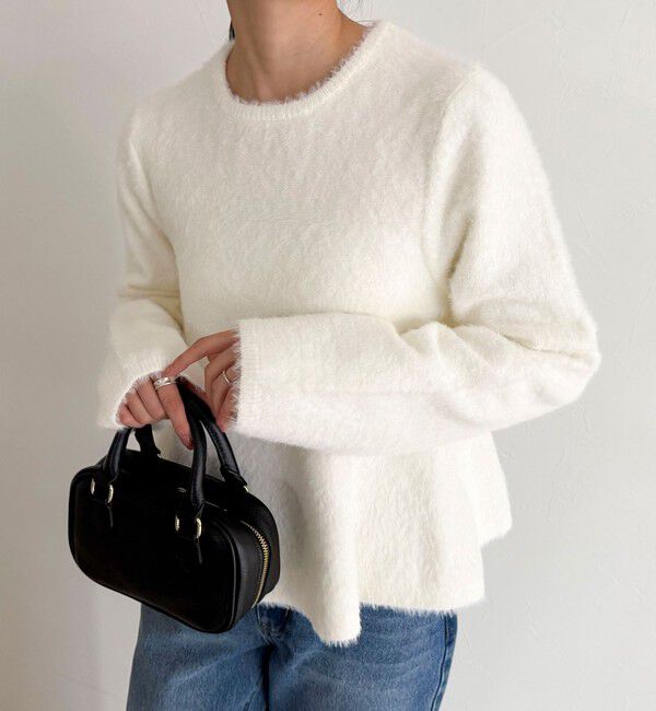 fredy emue「シャギーペプラムニットプルオーバー」|ニット・セーター|