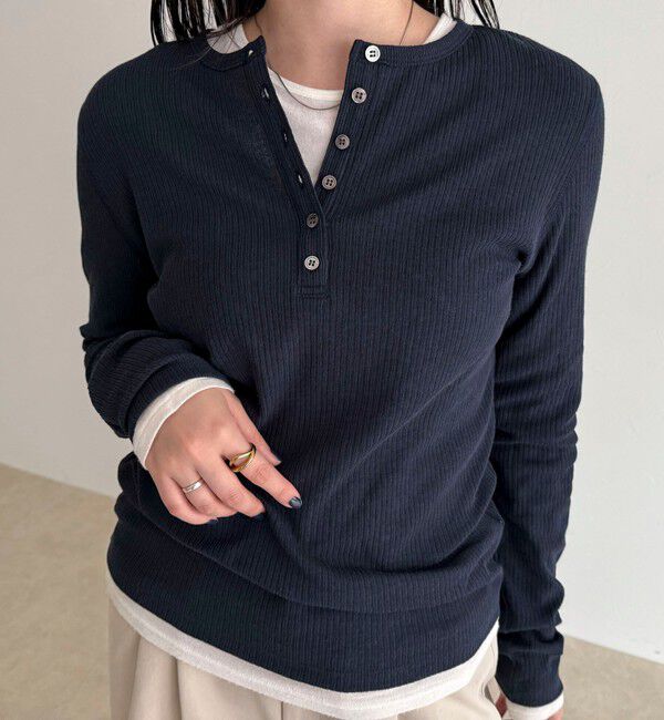 fredy emue「シアーテレコヘンリーネックプルオーバー」|Tシャツ・カットソー|