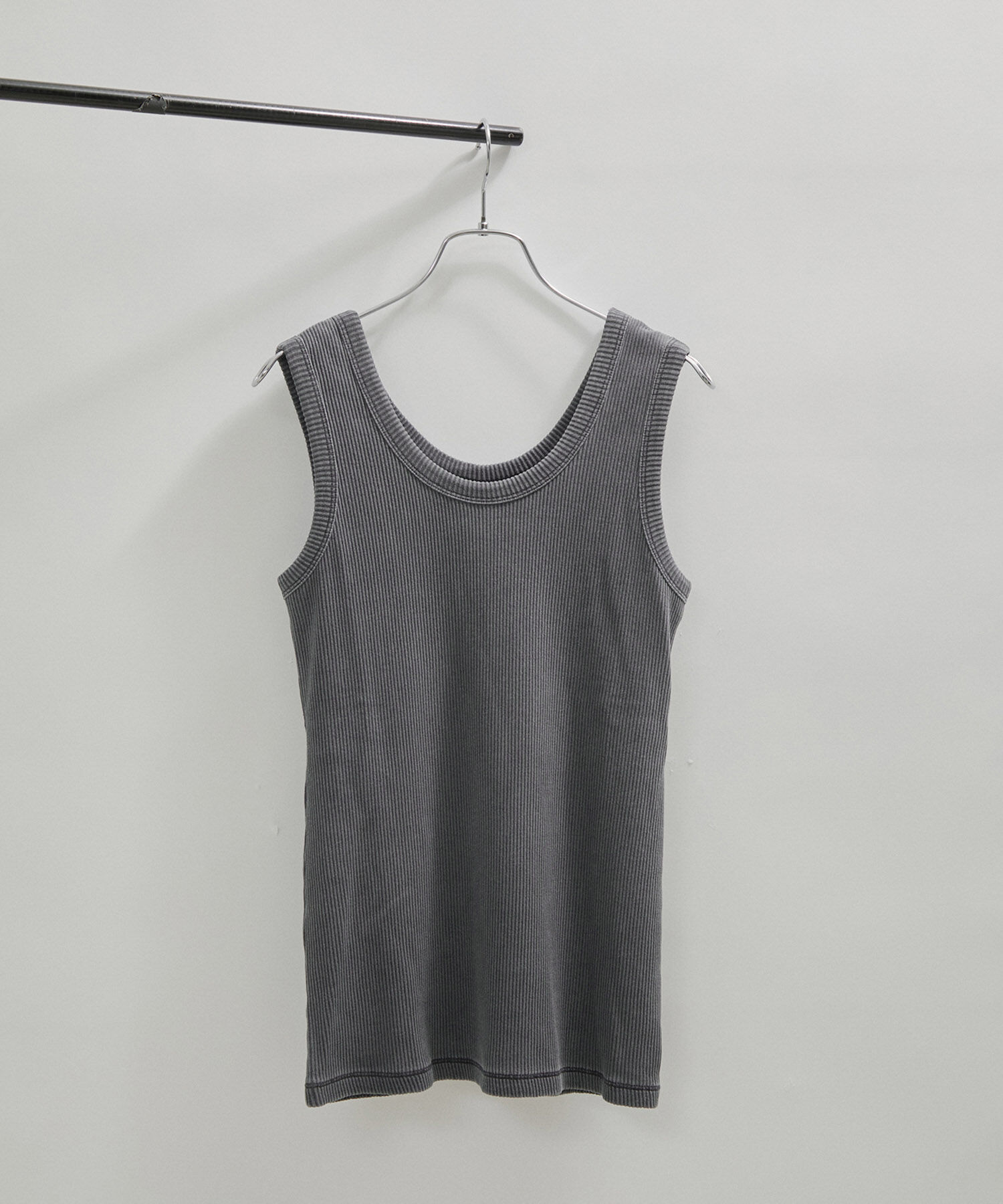 SALON adam et rope'「【セットアップ対応】ガーメントダイリブタンクトップ/ノースリーブプルオーバー」|タンクトップ|