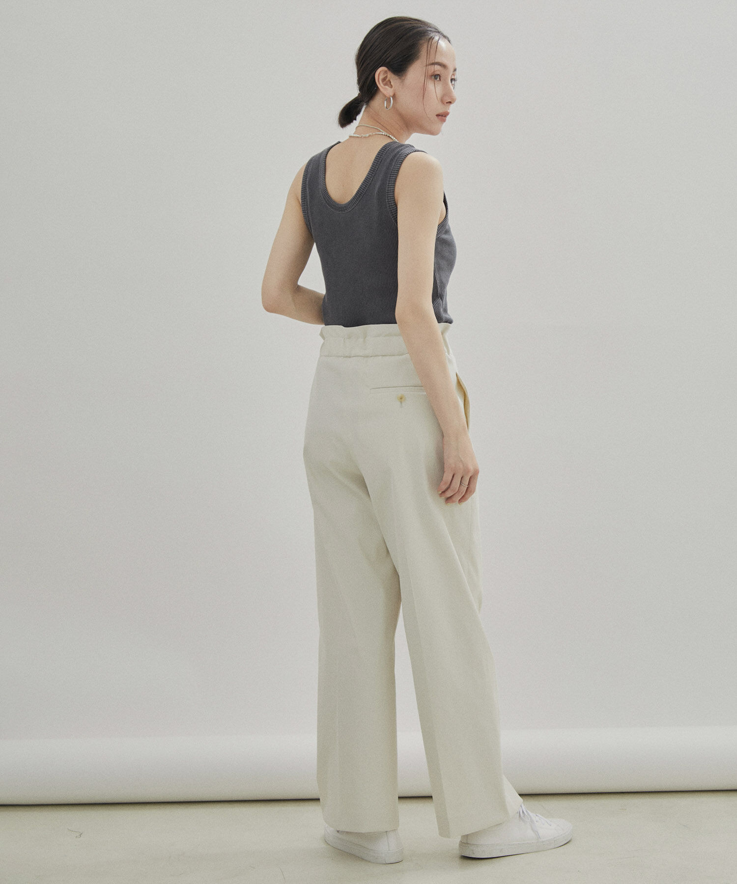 SALON adam et rope'「【セットアップ対応】ガーメントダイリブタンクトップ/ノースリーブプルオーバー」|タンクトップ|