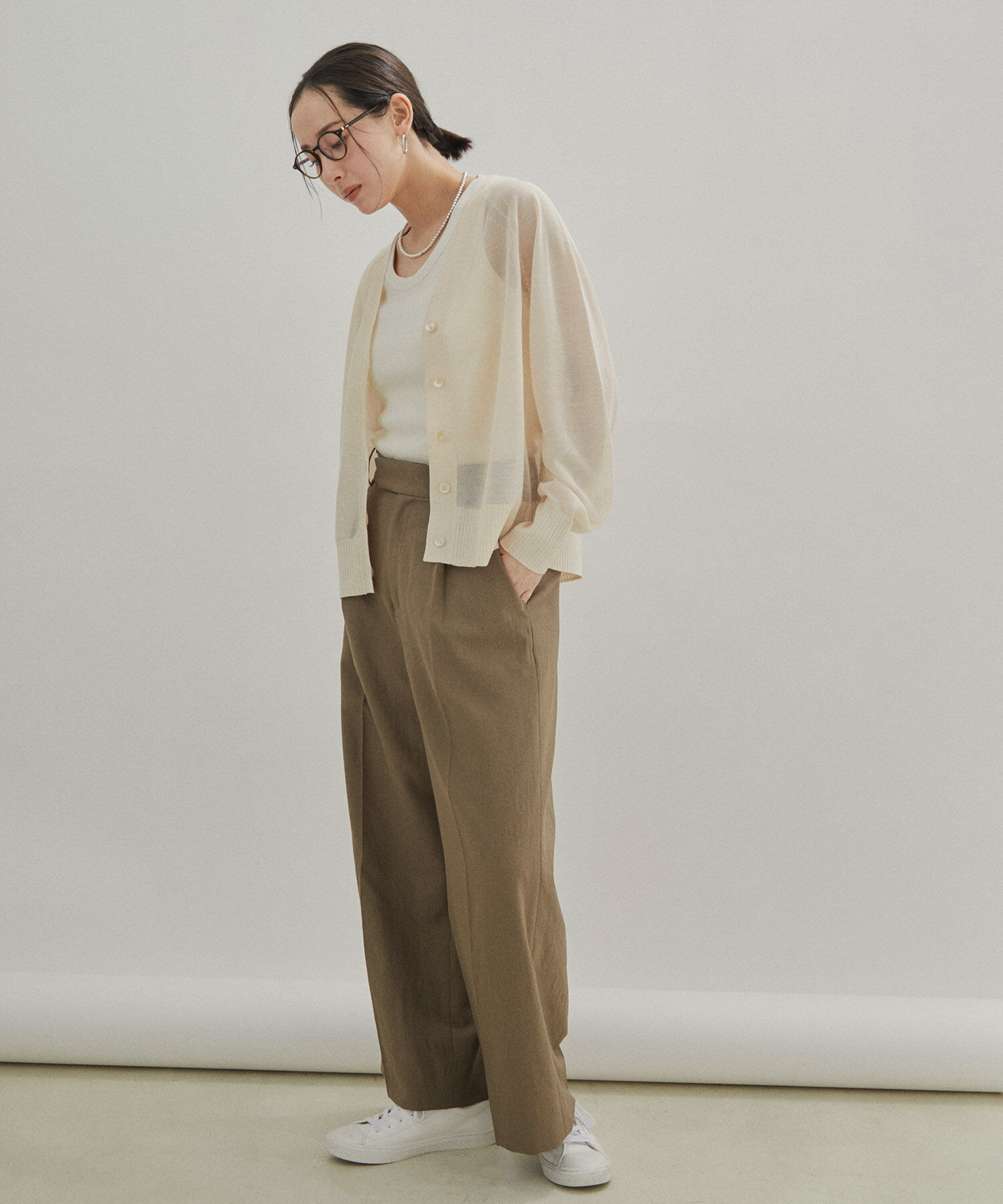 SALON adam et rope'「【セットアップ対応】ガーメントダイリブタンクトップ/ノースリーブプルオーバー」|タンクトップ|