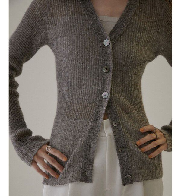 SALON adam et rope'「ホールガーメントモヘアシアーカーディガン」|カーディガン|