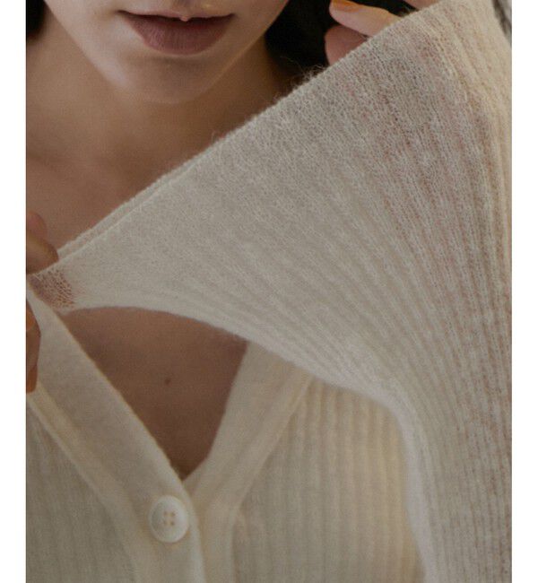 SALON adam et rope'「ホールガーメントモヘアシアーカーディガン」|カーディガン|