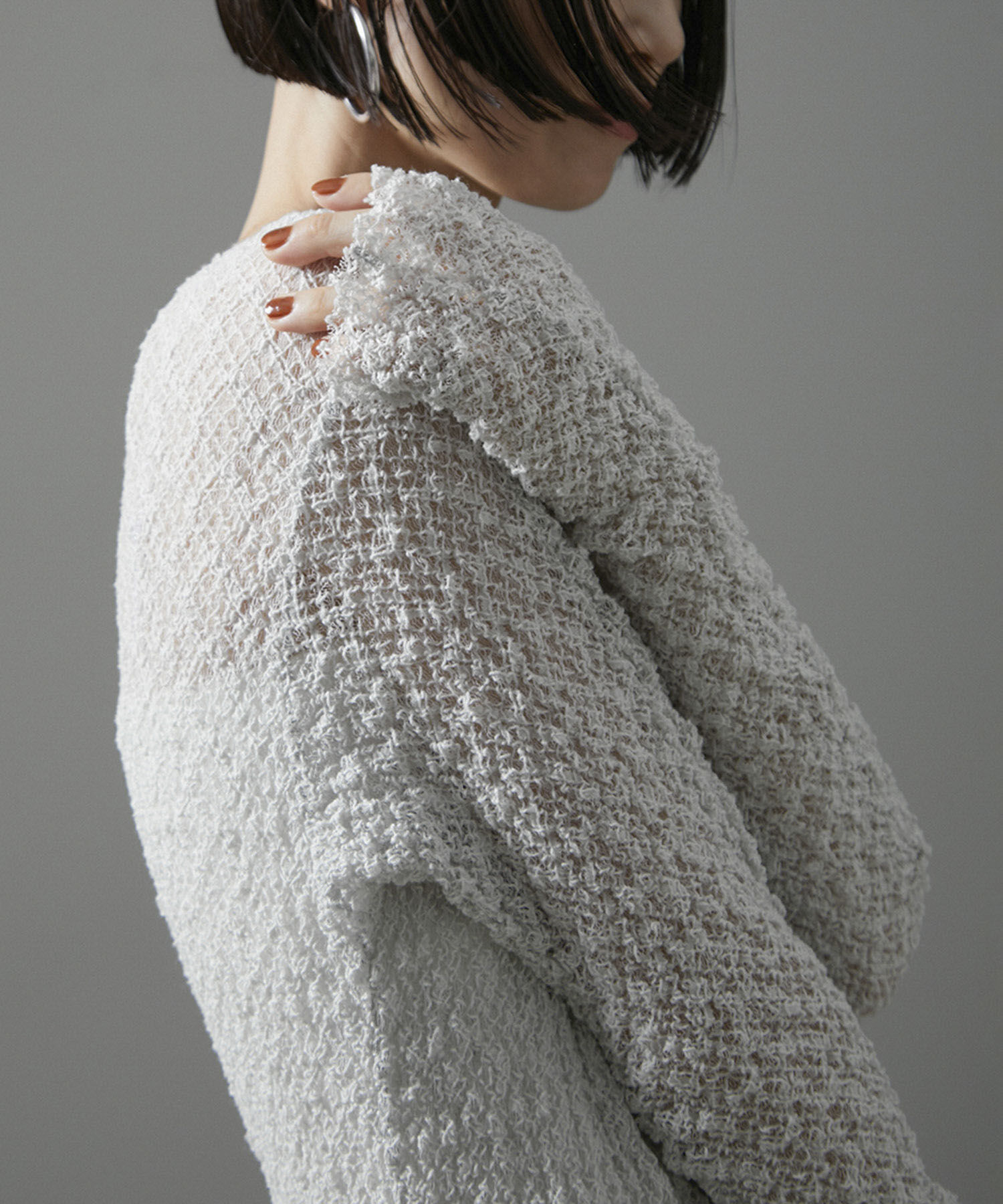 SALON adam et rope'「【NIPPON CULTURE】クラウドレースワンピース」|ワンピース|ライトグレー(08)