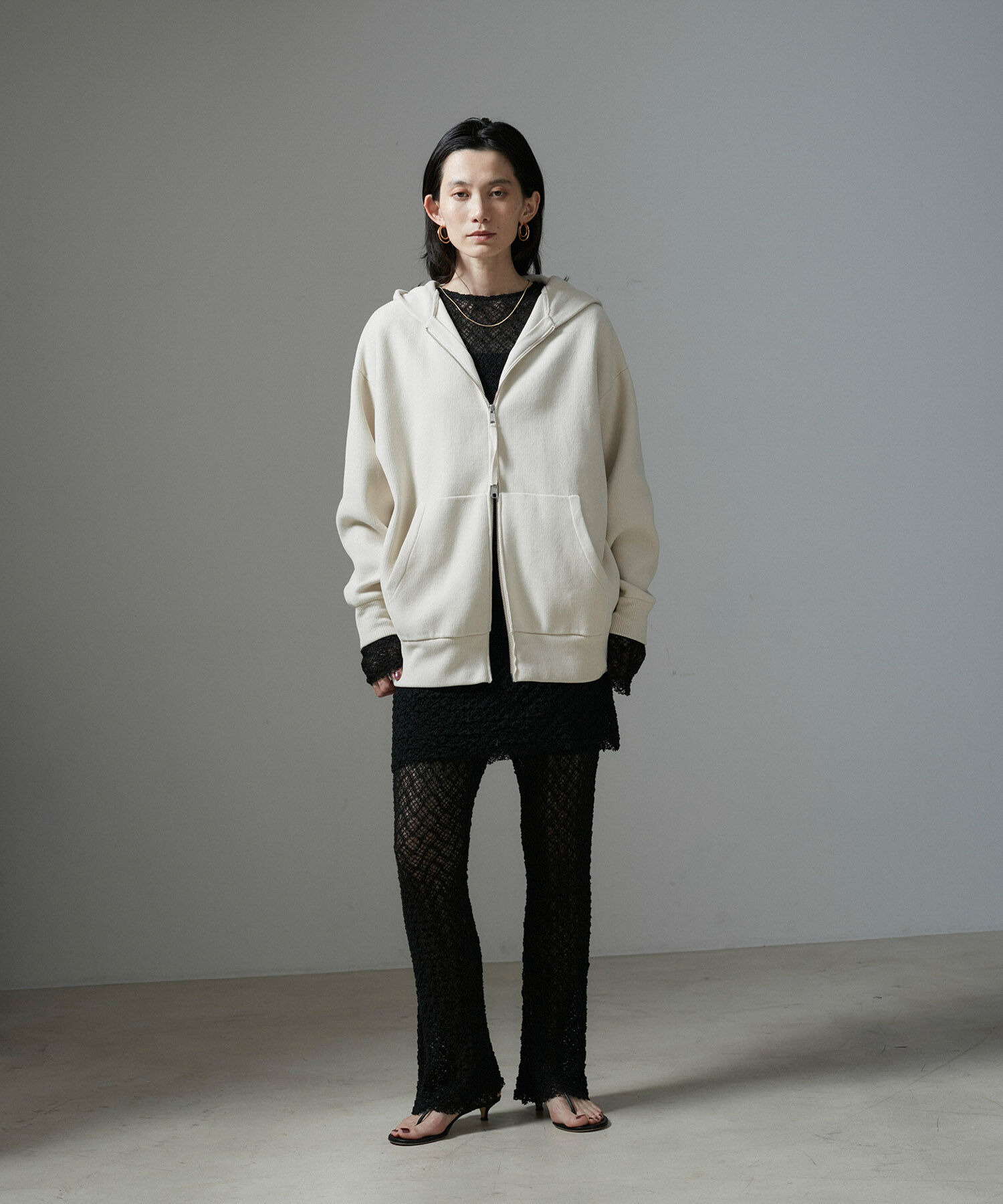 SALON adam et rope'「【NIPPON CULTURE】クラウドレースワンピース」|ワンピース|