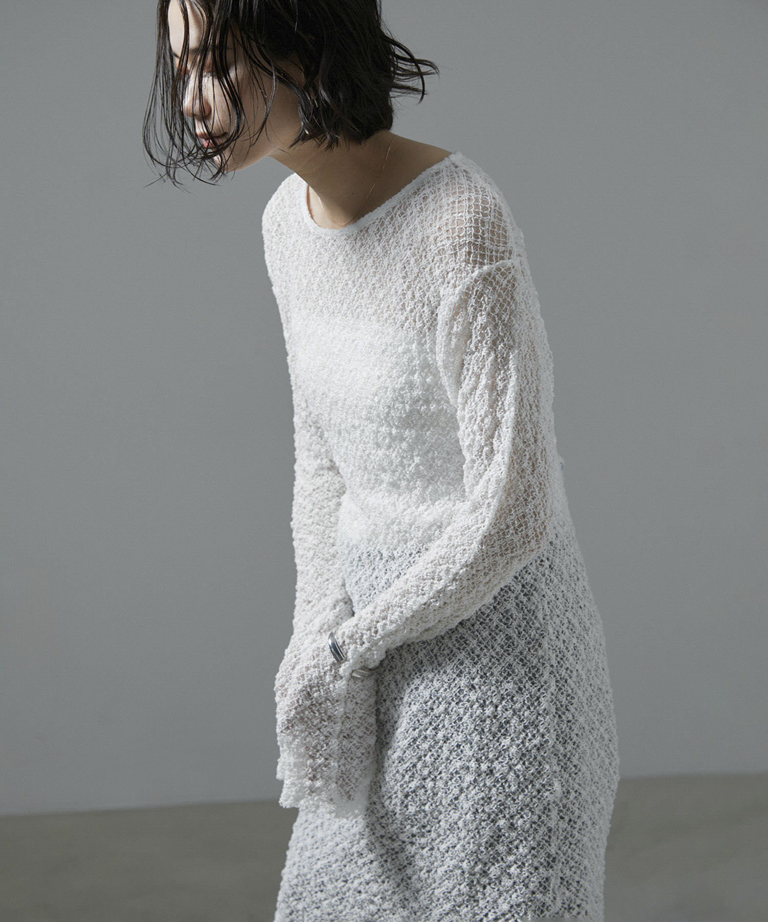 SALON adam et rope'「【NIPPON CULTURE】クラウドレースワンピース」|ワンピース|