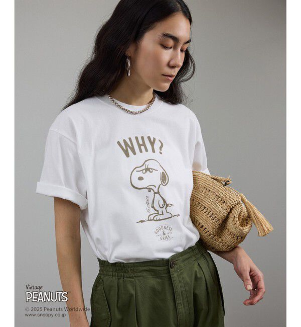 SALON adam et rope'「【WEB限定】PEANUTS&times;SALON anniversary Tシャツ」|Tシャツ・カットソー|ホワイト(10)