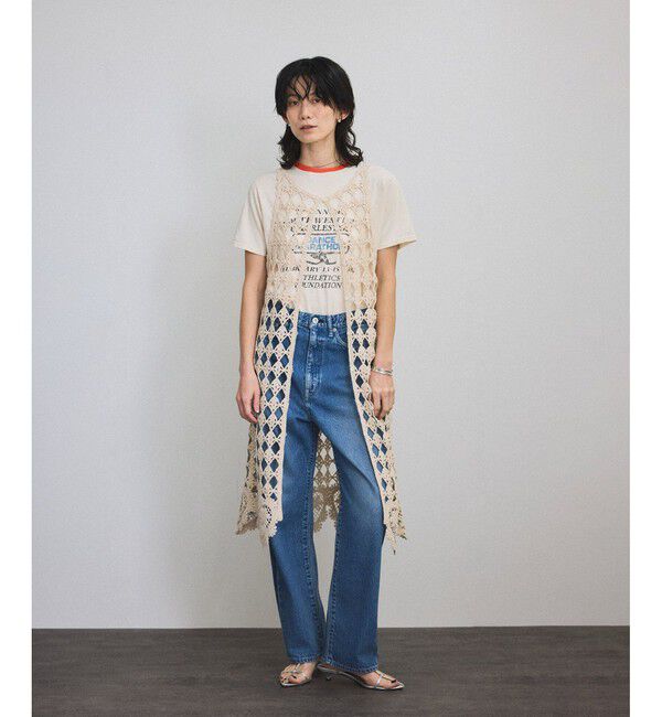 SALON adam et rope'「クロシェニットワンピース」|ワンピース|