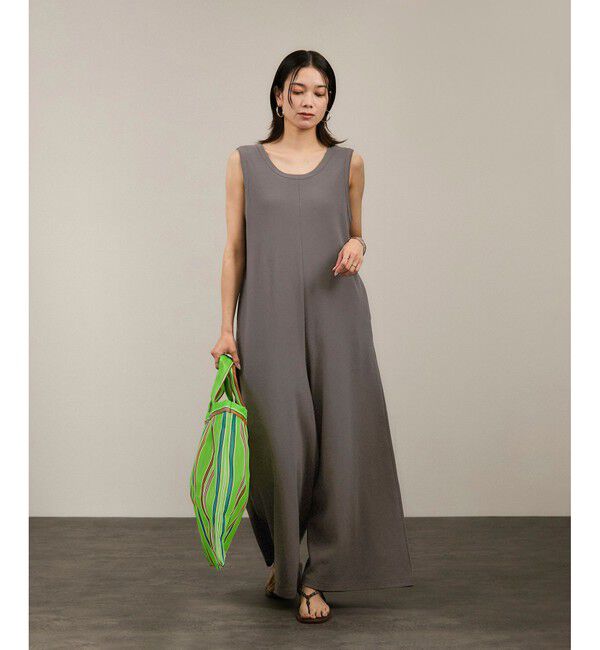 SALON adam et rope'「【WEB限定】ストレッチベアテレコオールインワン」|オールインワン|