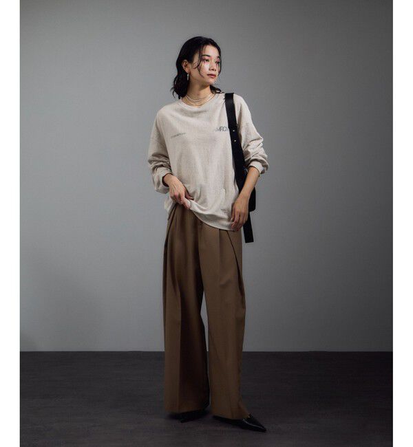 SALON adam et rope'「【Americana（アメリカーナ）】リバースウィーブ L/S T／ロングスリーブTシャツ」|Tシャツ・カットソー|