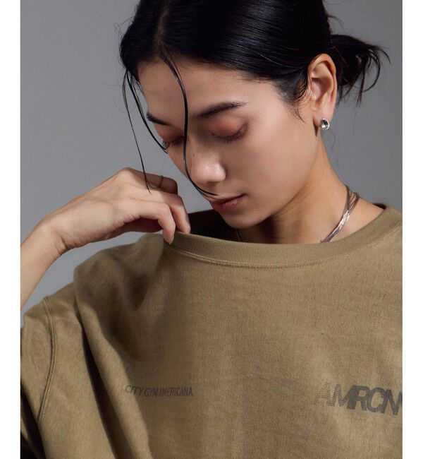 SALON adam et rope'「【Americana（アメリカーナ）】リバースウィーブ L/S T／ロングスリーブTシャツ」|Tシャツ・カットソー|