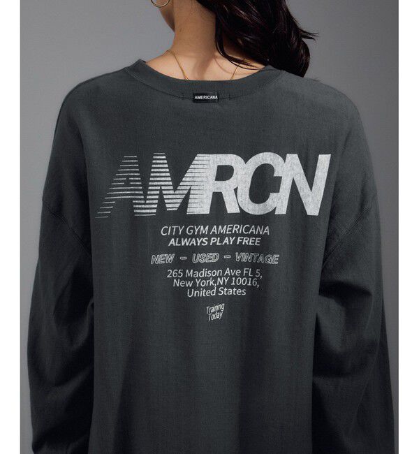 SALON adam et rope'「【Americana（アメリカーナ）】リバースウィーブ L/S T／ロングスリーブTシャツ」|Tシャツ・カットソー|