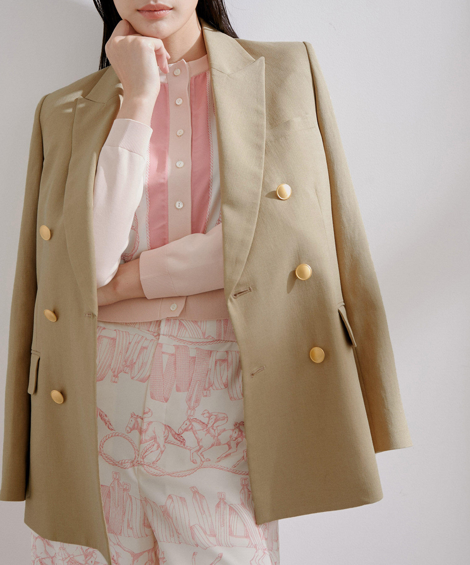 ROPE「ブレザージャケット」|テーラードジャケット|ベージュ(27)