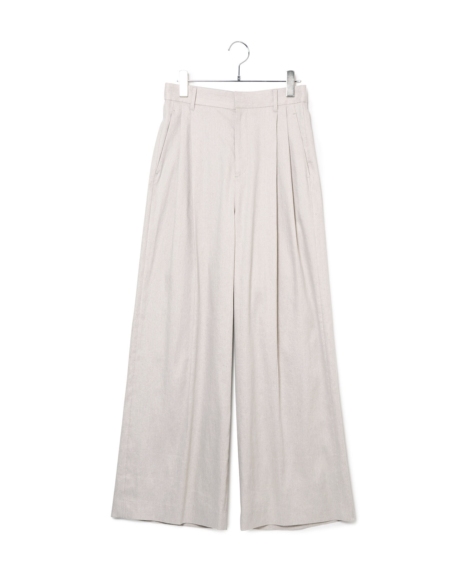 ROPE「ストレッチリネン2タックワイドパンツ/セットアップ対応」|その他|