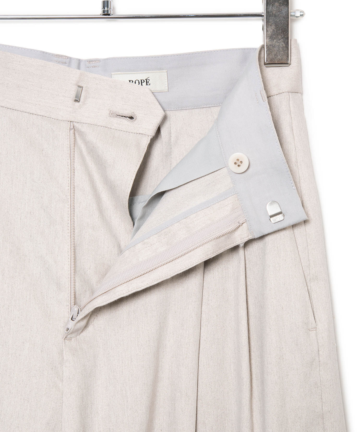 ROPE「ストレッチリネン2タックワイドパンツ/セットアップ対応」|その他|