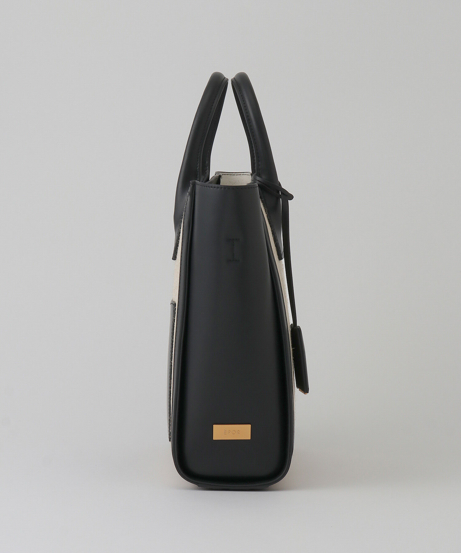 E'POR「【E'POR】 I BAG Medium（キャンバスコンビ縦型トートバッグ）」|ハンドバッグ|