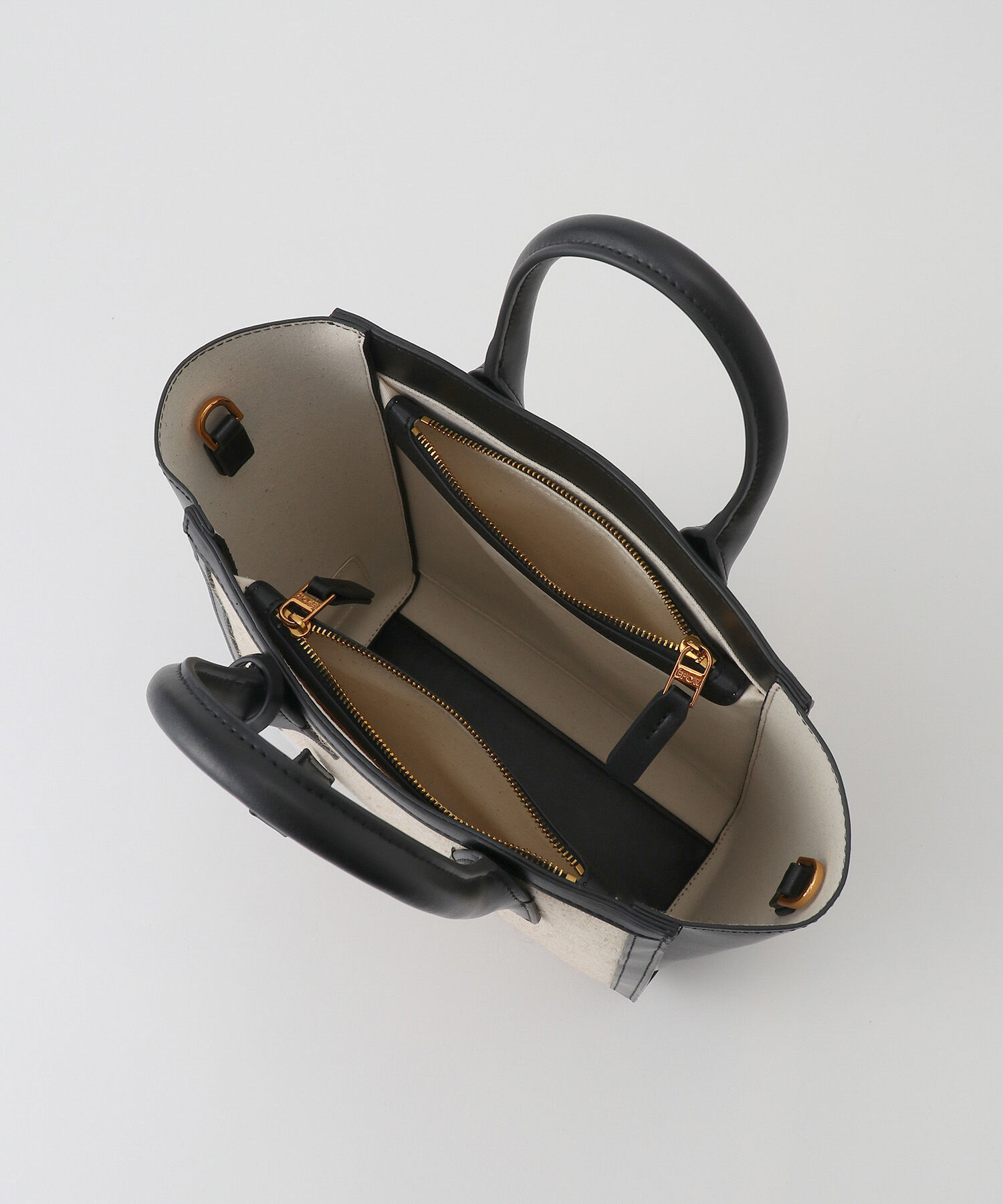 E'POR「【E'POR】 I BAG Medium（キャンバスコンビ縦型トートバッグ）」|ハンドバッグ|