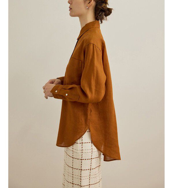 ROPE「【洗える】ヨーロピアンリネンベーシックシャツ/一部セットアップ対応」|シャツ・ブラウス|