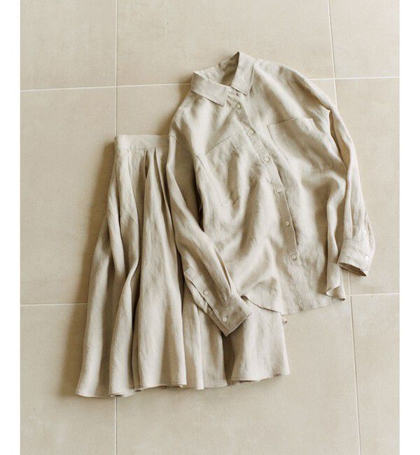 ROPE「【洗える】ヨーロピアンリネンベーシックシャツ/一部セットアップ対応」|シャツ・ブラウス|