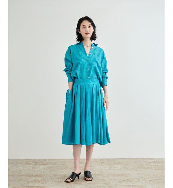 ROPE「【洗える】ヨーロピアンリネンベーシックシャツ/一部セットアップ対応」|シャツ・ブラウス|