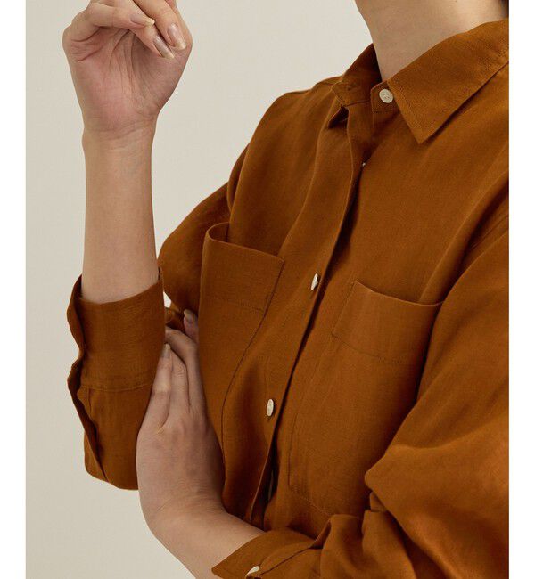 ROPE「【洗える】ヨーロピアンリネンベーシックシャツ/一部セットアップ対応」|シャツ・ブラウス|