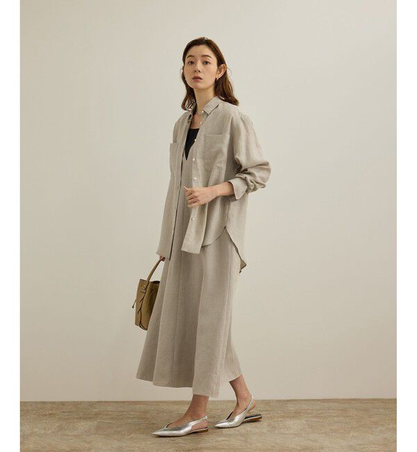 ROPE「【洗える】ヨーロピアンリネンベーシックシャツ/一部セットアップ対応」|シャツ・ブラウス|