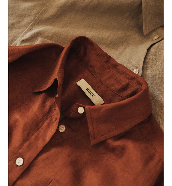 ROPE「【洗える】ヨーロピアンリネンベーシックシャツ/一部セットアップ対応」|シャツ・ブラウス|
