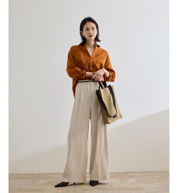 ROPE「【洗える】ヨーロピアンリネンベーシックシャツ/一部セットアップ対応」|シャツ・ブラウス|