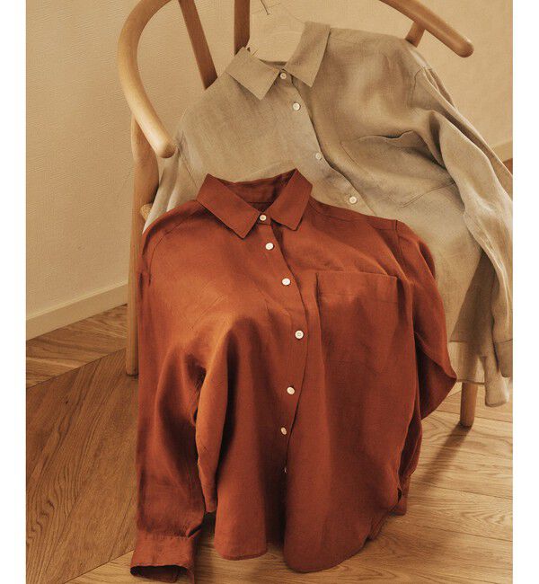 ROPE「【洗える】ヨーロピアンリネンベーシックシャツ/一部セットアップ対応」|シャツ・ブラウス|