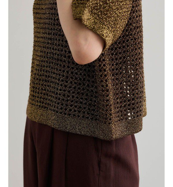 ROPE「ラメメッシュプルオーバー/セットアップ対応」|ニット・セーター|