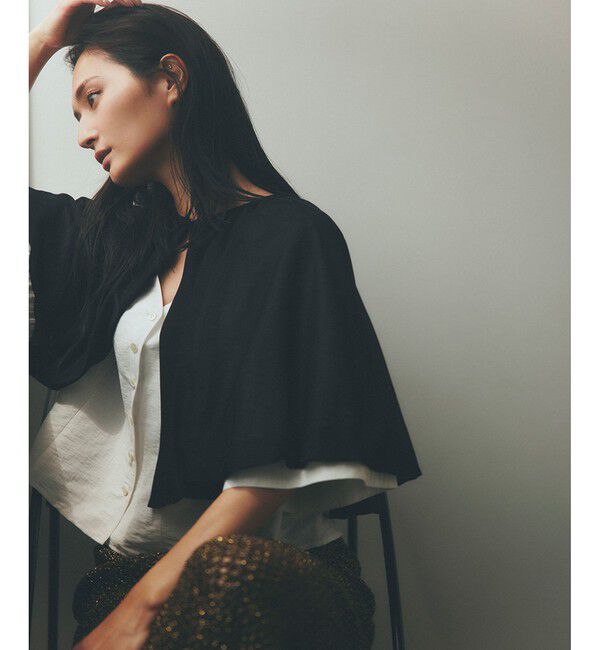 ROPE「ブライトネスヤーンボレロ」|カーディガン|ブラック(01)