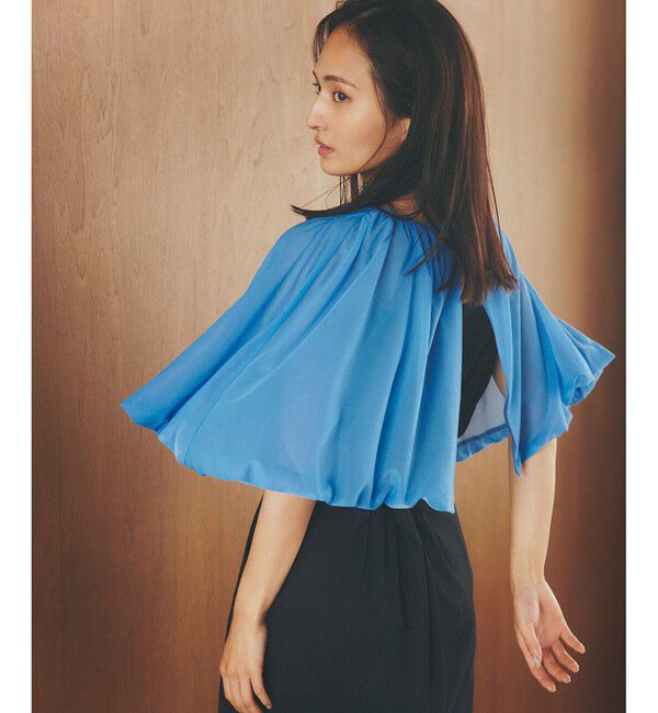 ROPE「ブライトネスヤーンボレロ」|カーディガン|ブルー(44)