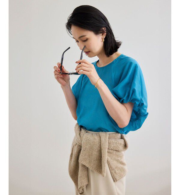 ROPE「【洗える】コットンシルクブラウス/セットアップ対応」|シャツ・ブラウス|