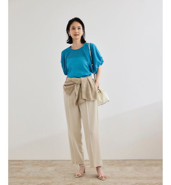 ROPE「【洗える】コットンシルクブラウス/セットアップ対応」|シャツ・ブラウス|