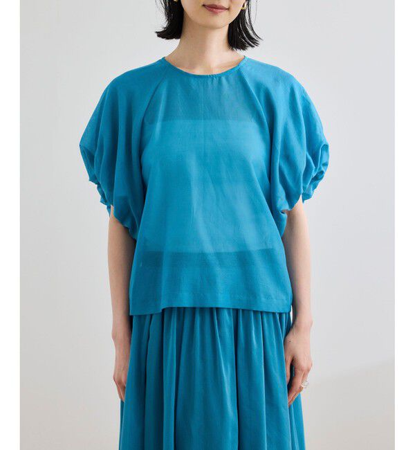 ROPE「【洗える】コットンシルクブラウス/セットアップ対応」|シャツ・ブラウス|