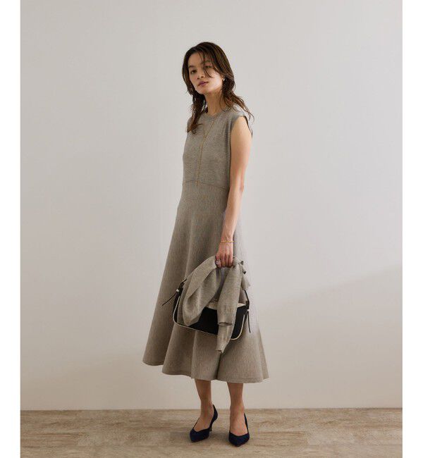 ROPE「【洗える】LEVITAクルーネックシアーカーディガン」|カーディガン|