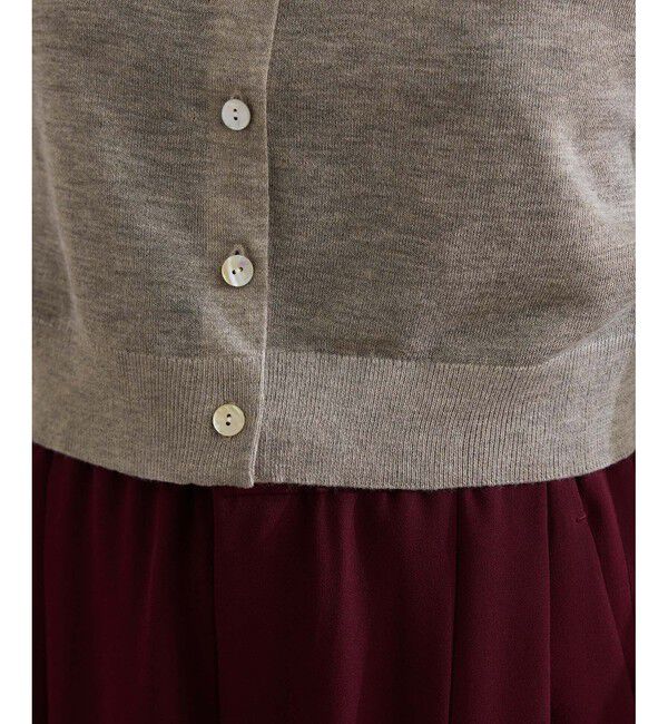 ROPE「【洗える】LEVITAクルーネックシアーカーディガン」|カーディガン|