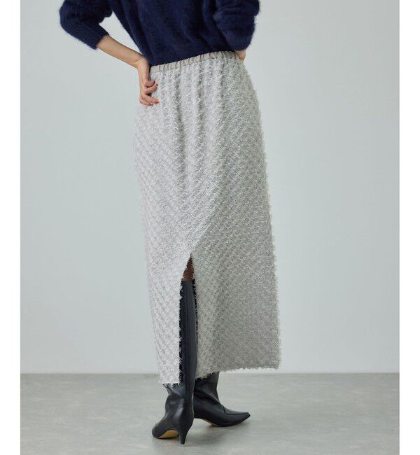 ROPE「カットジャガードIラインタイトスカート/イージーケア」|スカート|