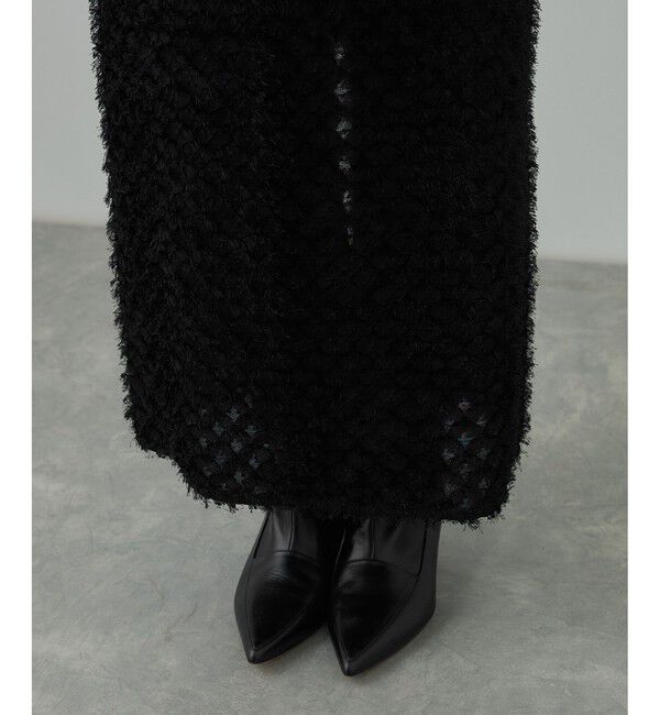 ROPE「カットジャガードIラインタイトスカート/イージーケア」|スカート|