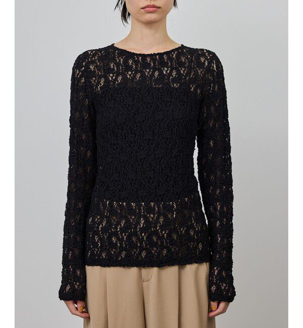 ROPE「ストレッチレースカットソー/イージーケア」|Tシャツ・カットソー|