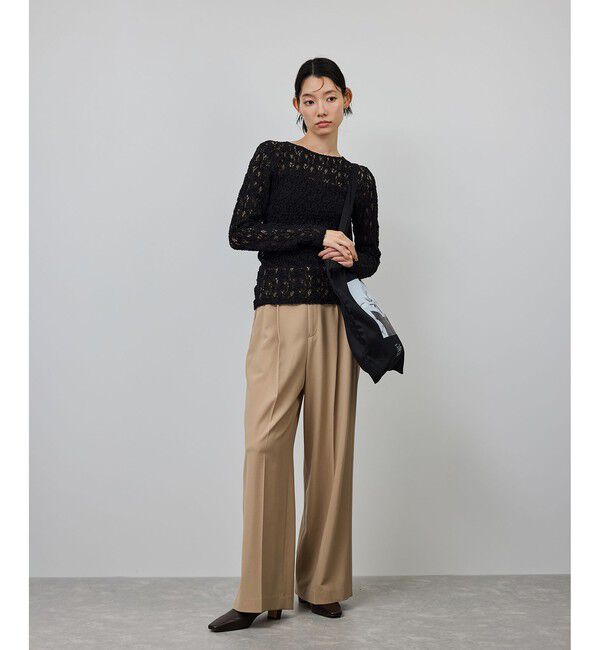 ROPE「ストレッチレースカットソー/イージーケア」|Tシャツ・カットソー|