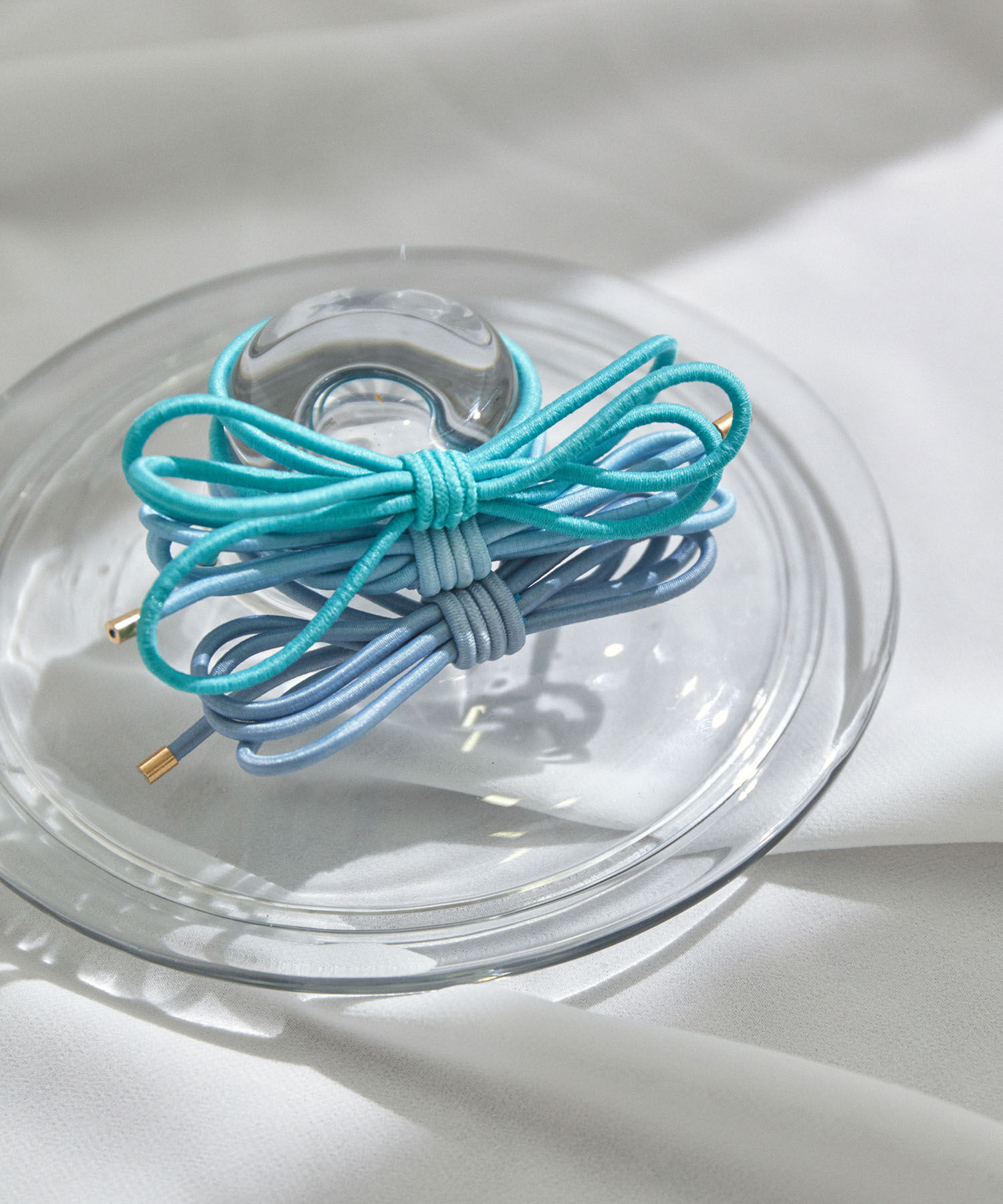 VIS「【3色SET】リボンモチーフヘアゴム」|ヘアゴム・シュシュ|ブルー系(45)