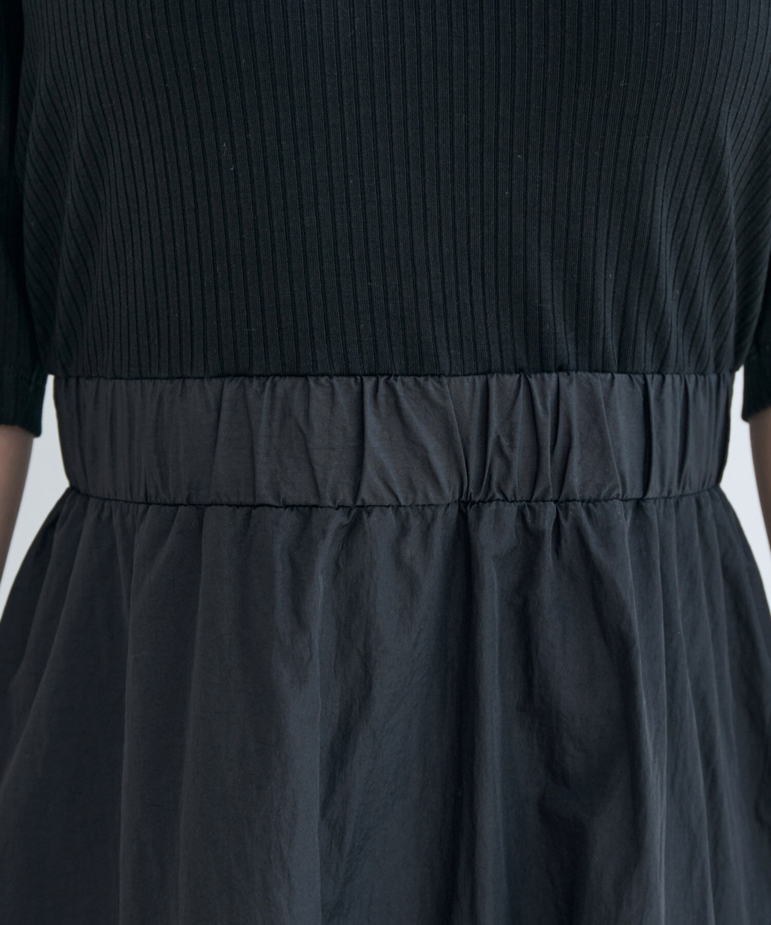 VIS「前後2WAY異素材ドッキングワンピース」|ワンピース|